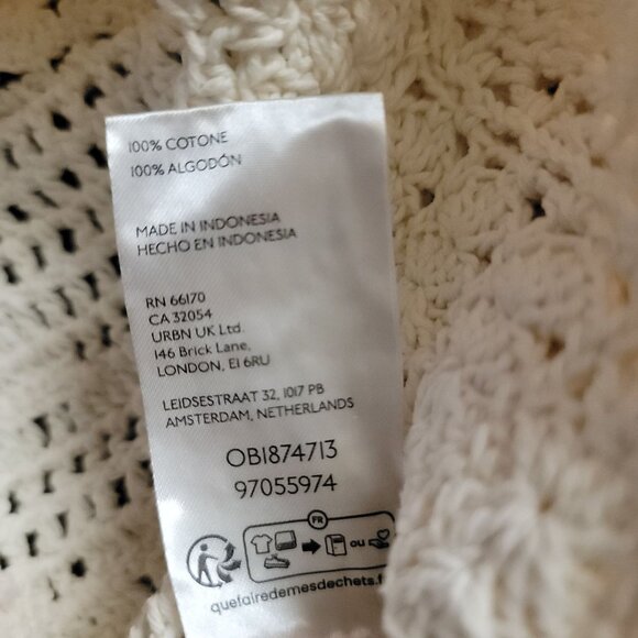 Free People Bahamas Crochet Top Womens S Boho Chic Hippie Beach Vintage Retro - Picture 4 of 7